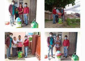 प्रादेशिक कलाकार मन्चद्धारा पीडितलाई राहत वितरण