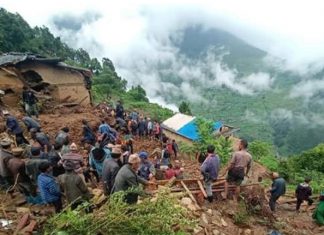 म्याग्दीमा पहिरोले पुरिँदा दुई जनाको मृत्यु, दुई बेपत्ता