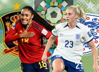 विश्व च्याम्पियन बन्न स्पेन र इंग्ल्यान्ड भिड्द