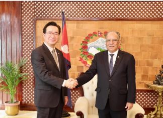 प्रधानमन्त्री प्रचण्ड र कोरियाली कृषि मन्त्रीबीच भेटवार्ता