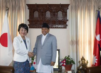 परराष्ट्रमन्त्री श्रेष्ठ र जापानी विदेशमन्त्री योकोबीच भेटवार्ता