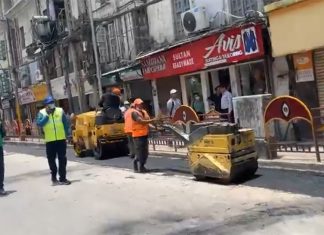 न्यूरोडमा महानगर र सडक बिभाग आमने सामने