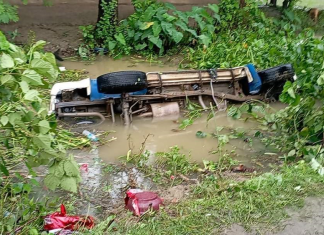 जन्ती बोकेको स्कार्पियो नहरमा खस्यो, दुई जनाको मृत्यु
