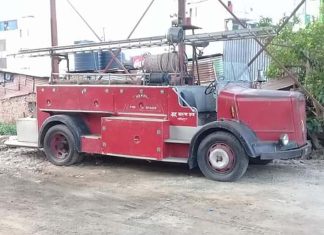 ललितपुर महानगरले मर्मतपछि सञ्चालनमा ल्यायो १०६ वर्ष पुरानो डेनिस दमकल