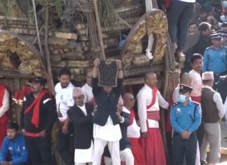जावलाखेलमा देखाइयो रातो मच्छिन्द्रनाथको भोटो