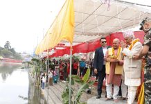 राष्ट्रपति रामचन्द्र पौडेलद्वारा गुह्येश्वरीमा छठी माताको पूजा अर्चना