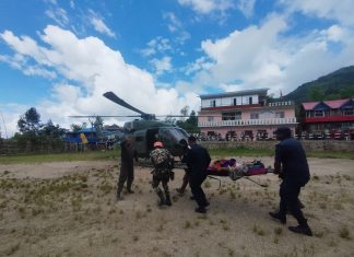 इलाम, पाँचथर र संखुवासभाका चार गर्भवती महिलाको हवाई उद्धार