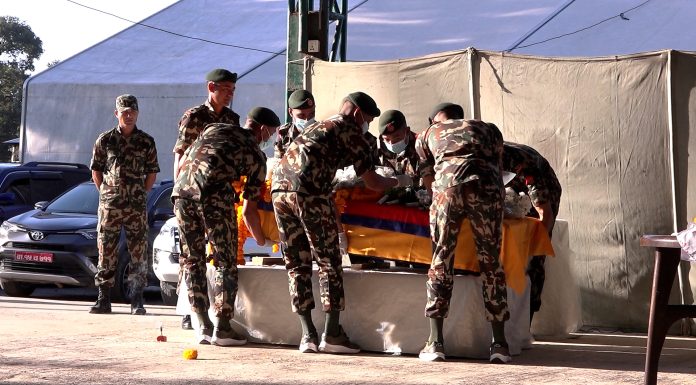 विपिन जोशीको आज राष्ट्रिय सम्मानसहित अन्त्येष्टि गरिदै