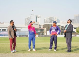 विश्वकप क्रिकेट लिग–२: टस जितेर युएईले फिल्डिङ गर्ने