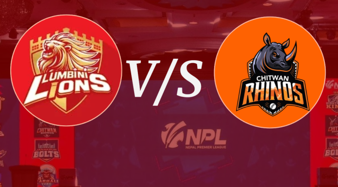 नेपाल प्रिमियर लिग : आज लुम्बिनी लायन्स र चितवनबीच प्रतिस्पर्धा हुँदै