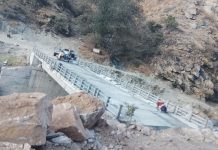 बाजुराको अनाई खोलामा निर्माणाधीन पक्की पुलको ९० प्रतिशत भौतिक प्रगति