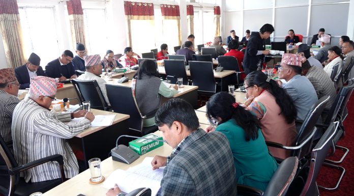 आज विधायन व्यवस्थापन समिति र सार्वजनिक नीति तथा प्रत्यायोजित विधायन समितिको संयुक्त बैठक बस्दै