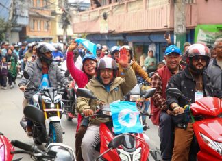 काठमाडौं–१ मा रञ्जुको विजयी र्यालीका दृश्यहरु