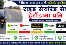 राइड सेयरिङ सेवाको विस्तारसँगै हेटौँडामा सहज बन्दै यातायात