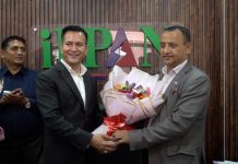 इप्पानका नवनिर्वाचित अध्यक्ष डाँगीले पदभार ग्रहण गर्दै भने– अहिले इप्पान एक ढिक्का भएको छ।