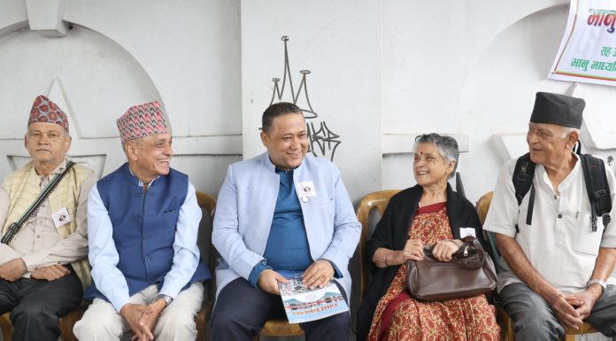 भानु जयन्तीको अवसरमा आयोजित प्रभातफेरी (फाेटाेफिचर)