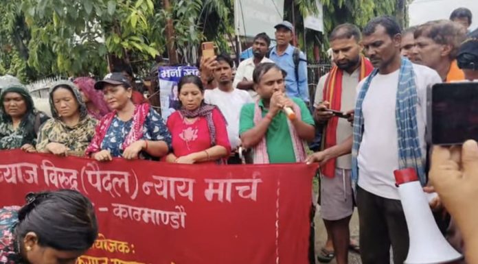 चन्द्रपुरमा मिटरब्याज पीडितको प्रदर्शनः भने ‘न्याय नपाएसम्म आन्दोलन रोकिँदैन’